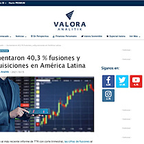 Aumentaron 40,3 % fusiones y adquisiciones en Amrica Latina